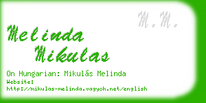 melinda mikulas business card